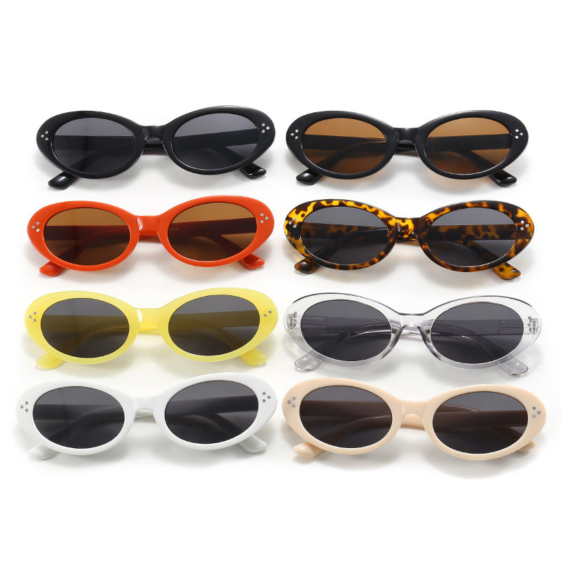 Damen modische Sonnenbrille im eleganten Ovaldesign Karnz