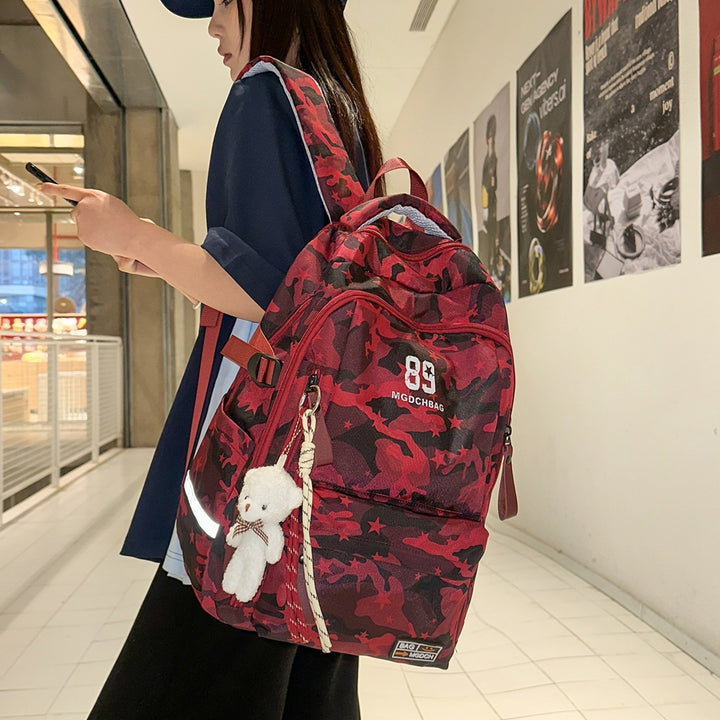 Vielseitiger Camouflage-Rucksack mit Multi-Taschen-Design Karnz