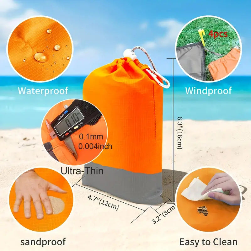 Unisex multifunktionale Picknickdecke mit wasserabweisender Oberfläche Karnz