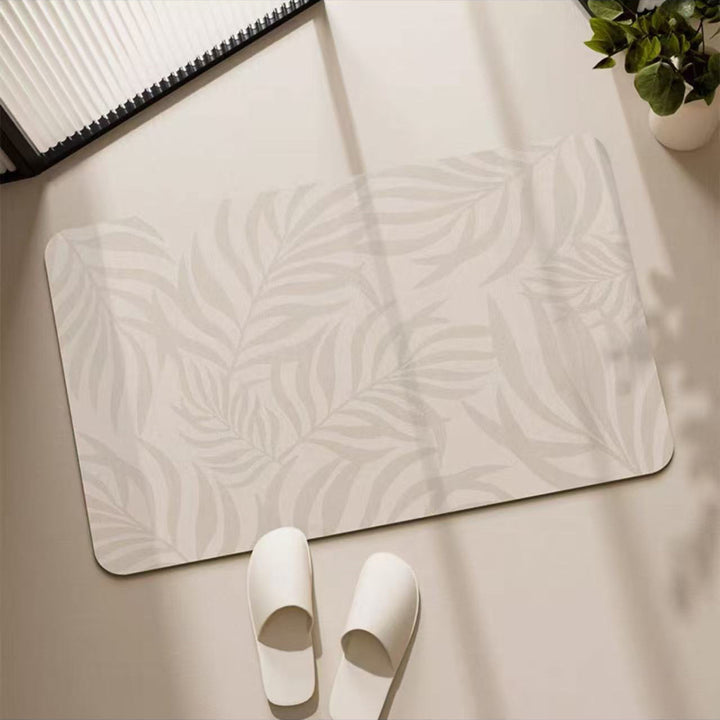 Dekorativer Blatt-Print Badezimmermatte für Zuhause