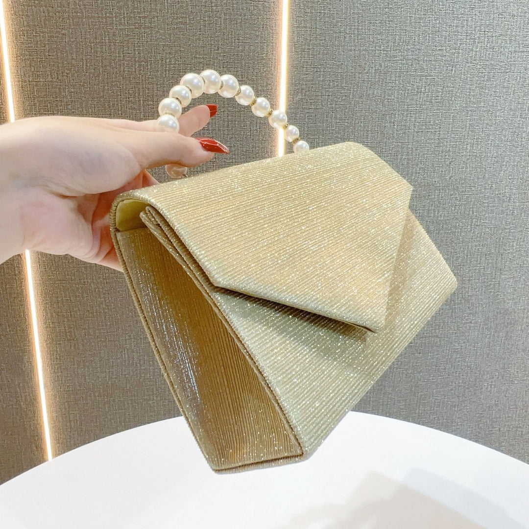 Elegante Abendtasche mit Perlengriff