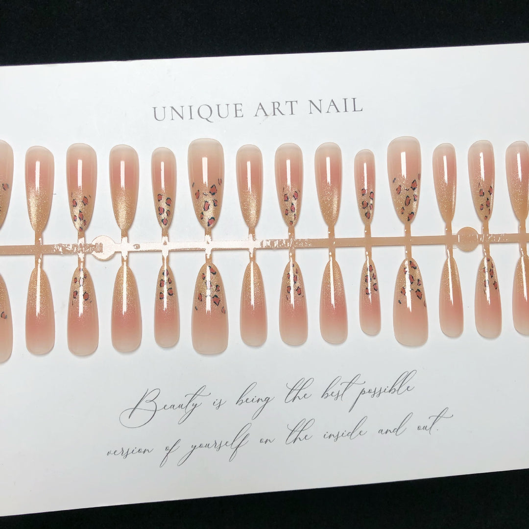 Künstlerisches Floral Press-On Nagelkunst Set