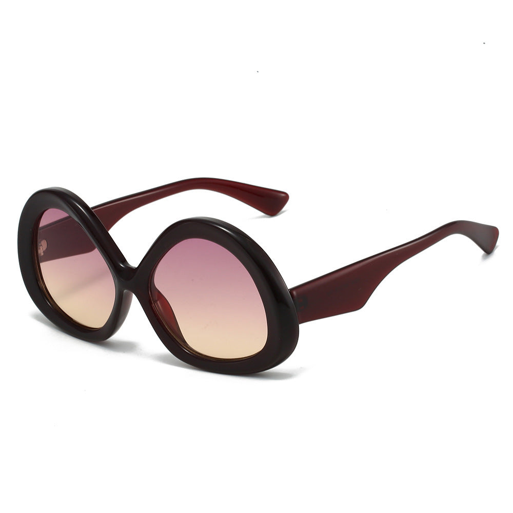 Oversized Retro-inspirierte Schmetterlingssonnenbrille Karnz
