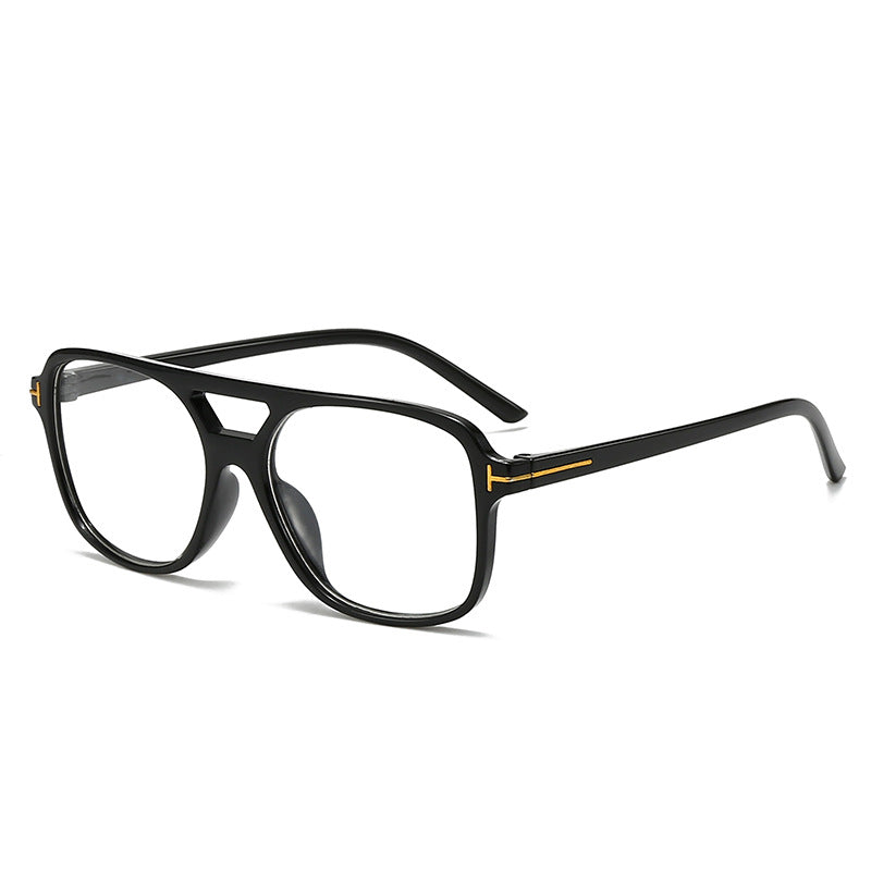 Fette Rechteckige Rahmenbrille