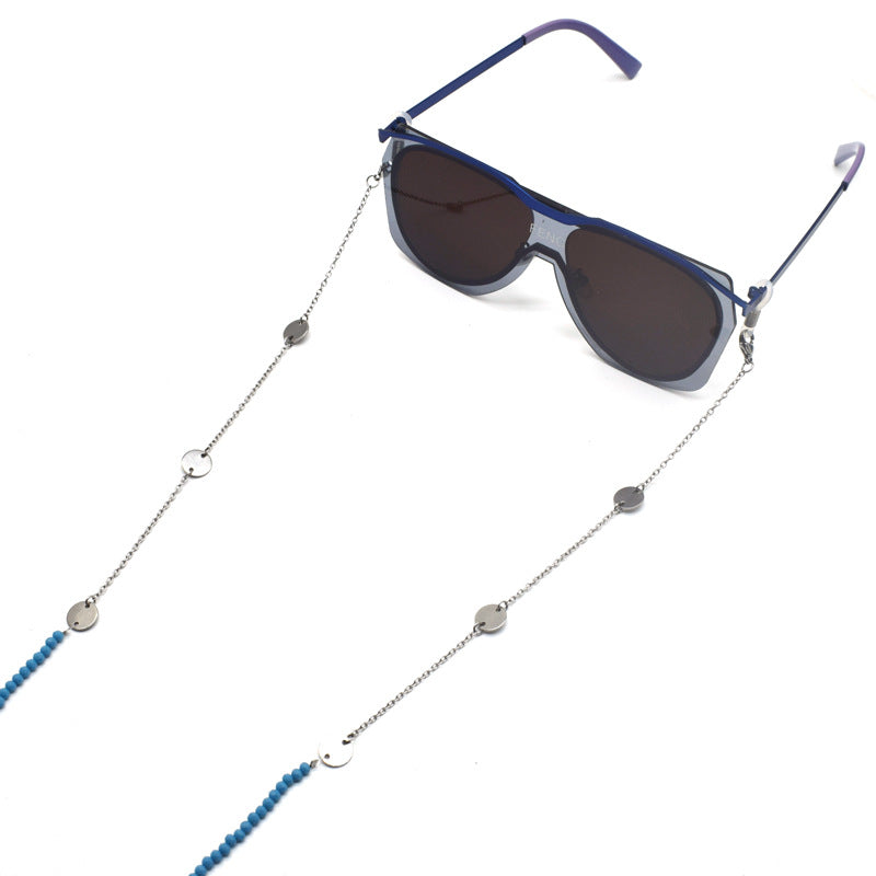 Multi-Detail Perlen Brillenband Karnz