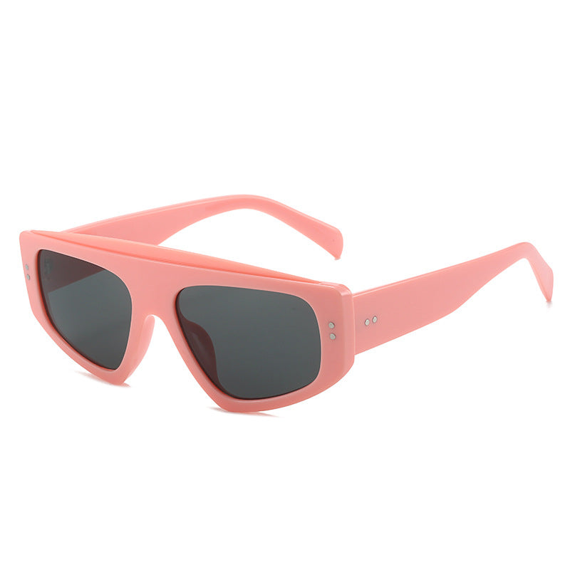 Damen Übergroße Sonnenbrille im trendigen Animal-Print Design Karnz