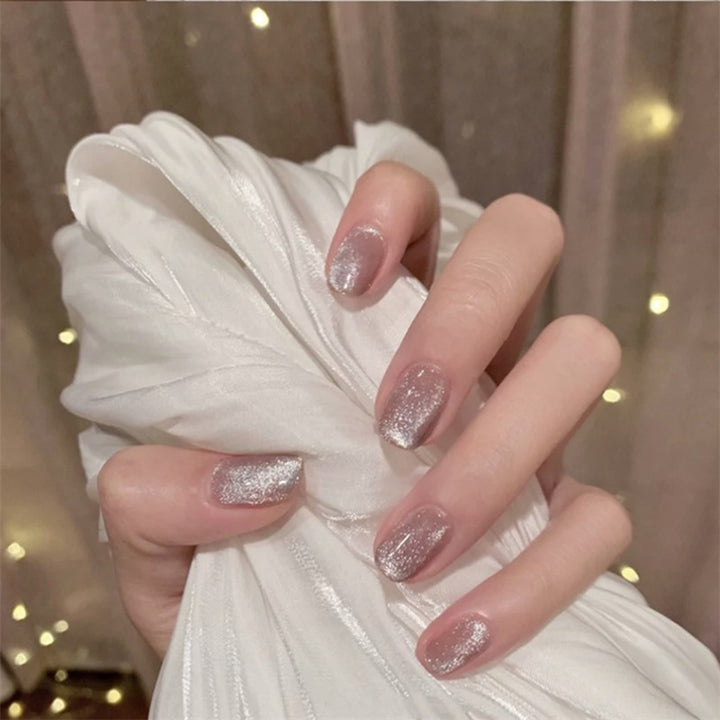 Glitzerndes Press-On-Nagelset Karnz