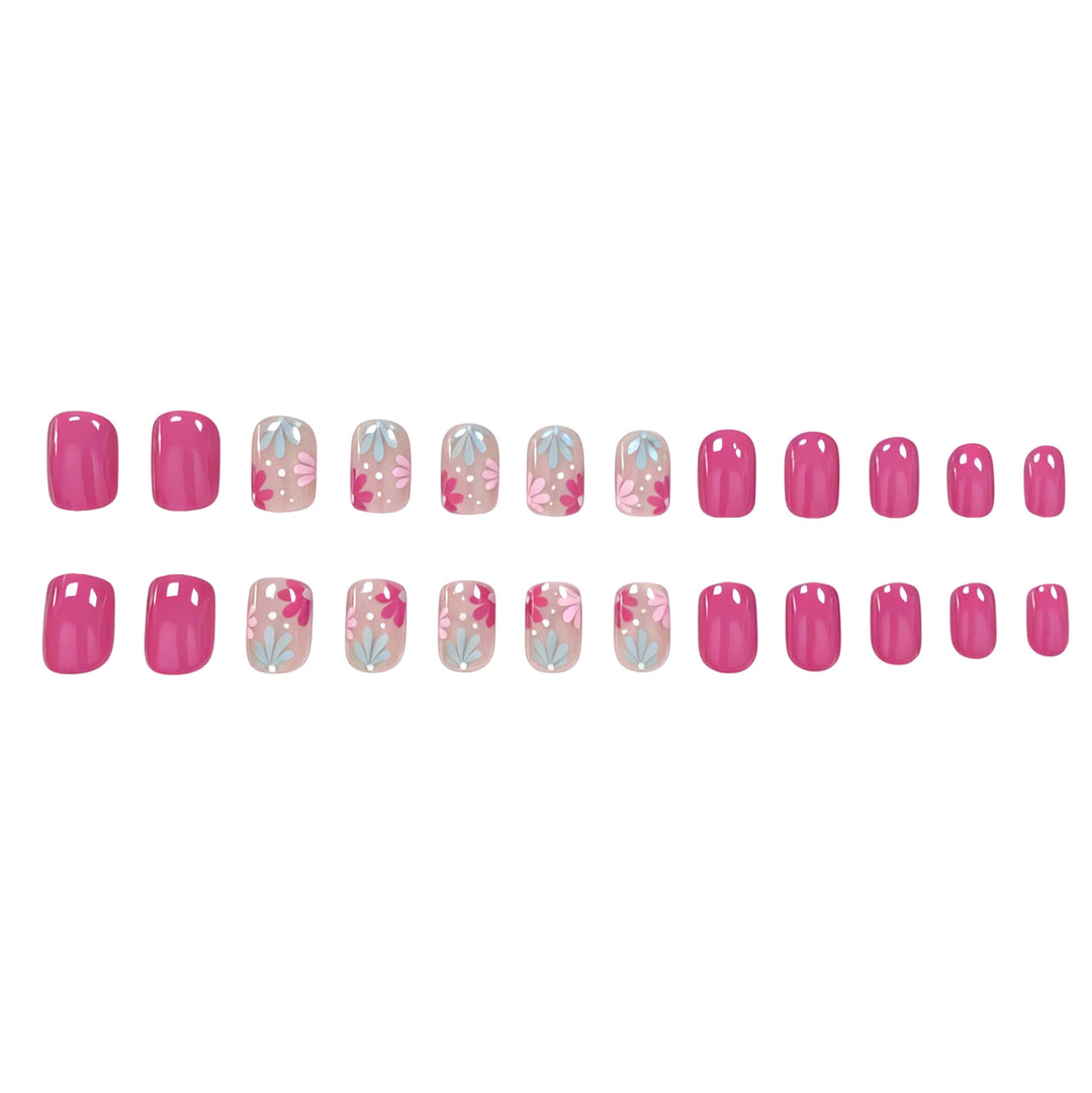 Künstlerische Florale Gel Nagelkunst Karnz