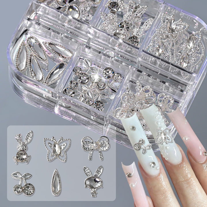 Dekorative 3D Nagelkunst Charms Set