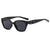 Damen einzigartige Sonnenbrille mit auffällig geformtem Rahmen Karnz