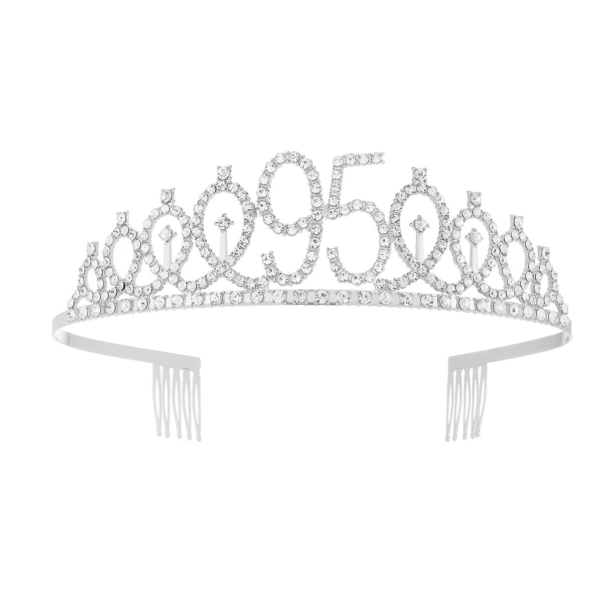 Damen Kristallverzierte Tiara mit elegantem Design Karnz