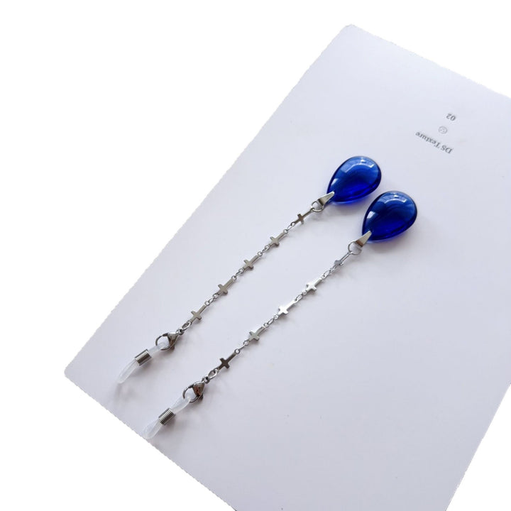 Elegante Tropfenohrringe mit Kettendetail Karnz