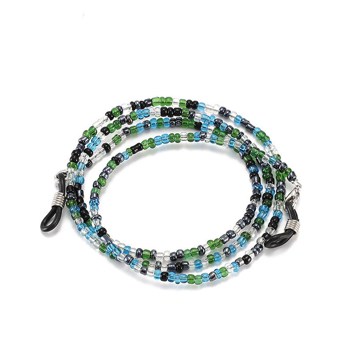 Bunte Perlen Brillen Kette Karnz