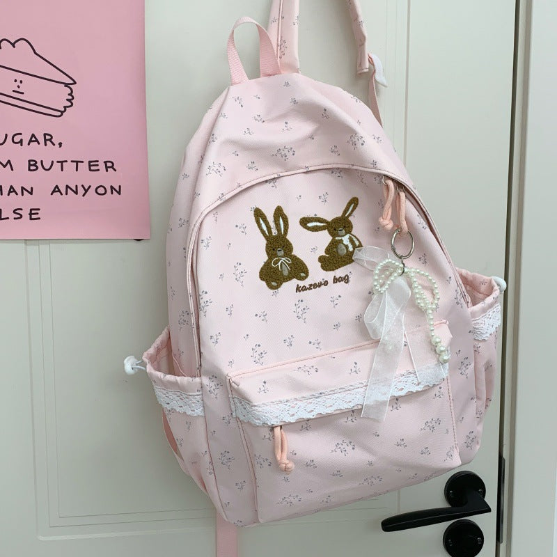 Cute Bunny-Themed Casual Backpack Karnz