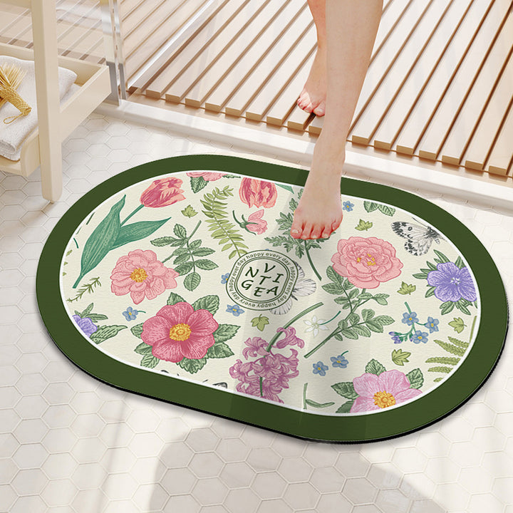 Blumenmotiv Innenbereich Matte