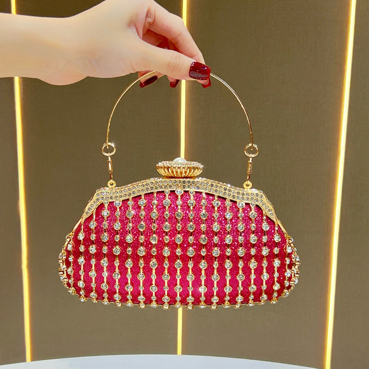 Glamouröse Kristallverzierte Abend-Handtasche