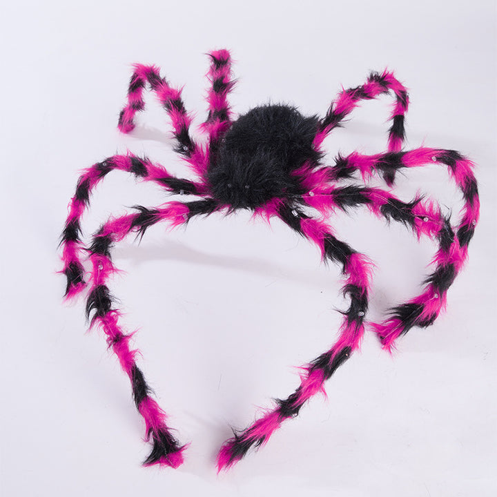 Halloween Haarreif mit Plüschspinne