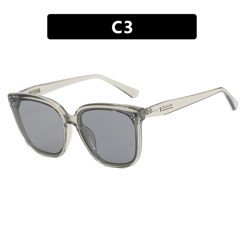 Damen moderne oversized Sonnenbrille mit elegantem, breitem Rahmen Karnz