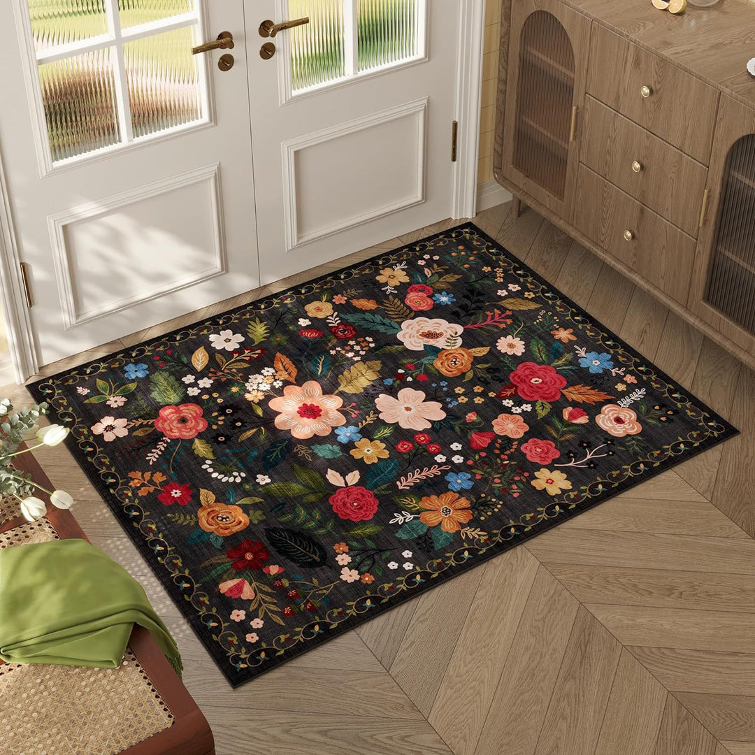 Künstlerischer floraler Design-Teppich