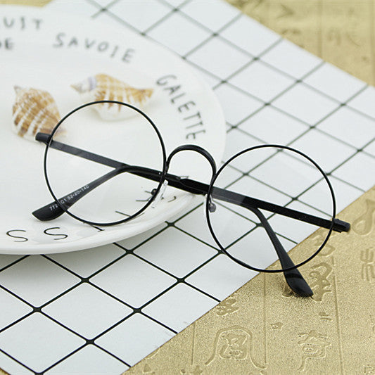 Damen Runde Brille mit filigranem Metallrahmen Karnz