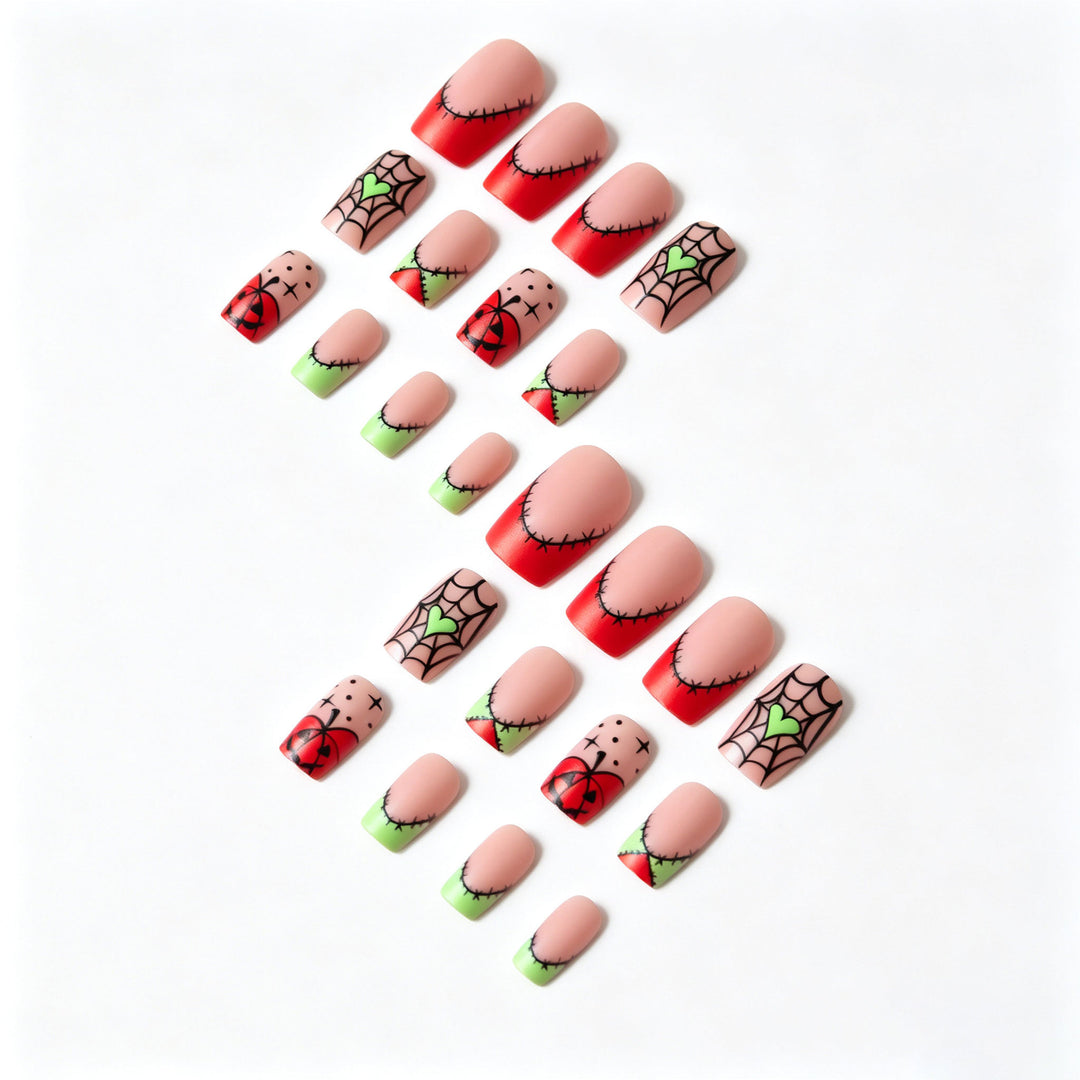 Kreatives Halloween Nagelkunst Design Kit