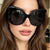 Damen Cat-Eye Sonnenbrille mit einzigartiger Rahmenführung und UV-Schutz Karnz