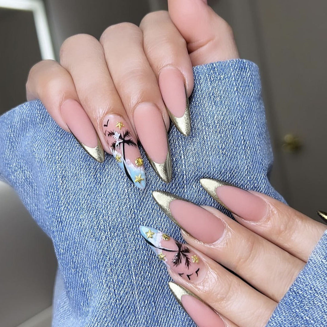 Künstlerische Stiletto Nagelkunst Karnz