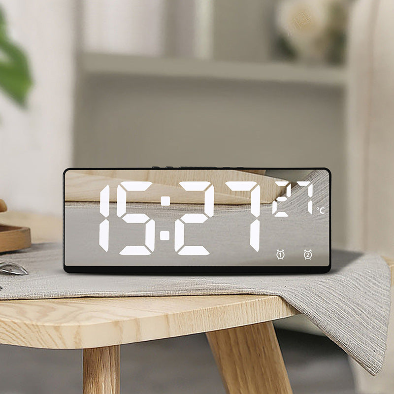 Digitaler Wecker mit Spiegel-Display und Temperaturfunktion Karnz