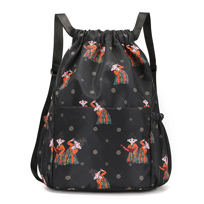 Fun Cartoon Print Drawstring Rucksack Karnz