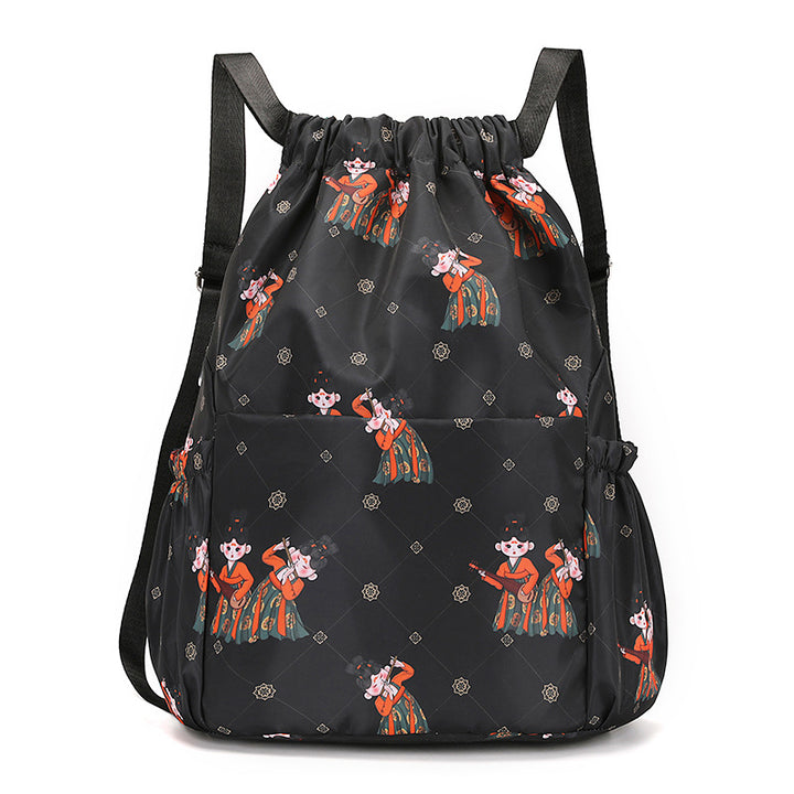 Fun Cartoon Print Drawstring Rucksack Karnz