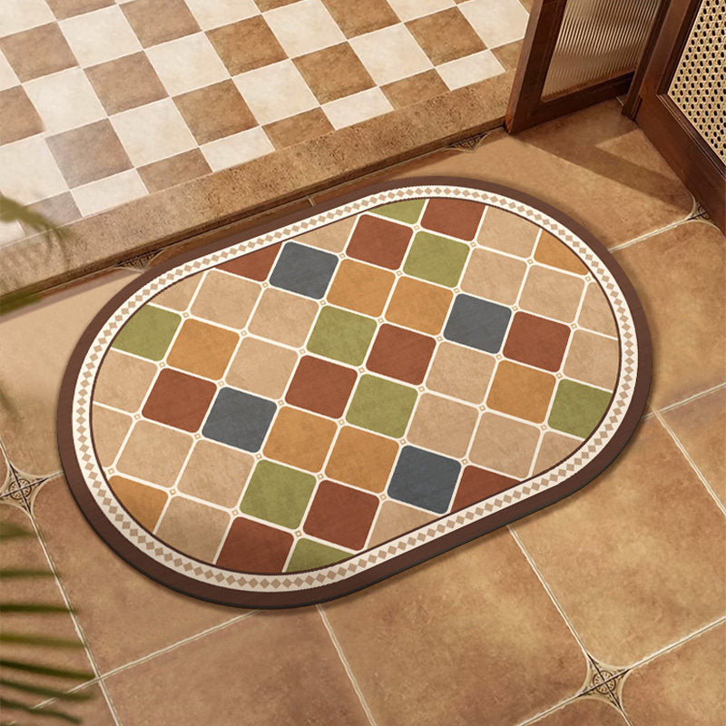 Farbenfrohes Patchwork-Bereichsmatte