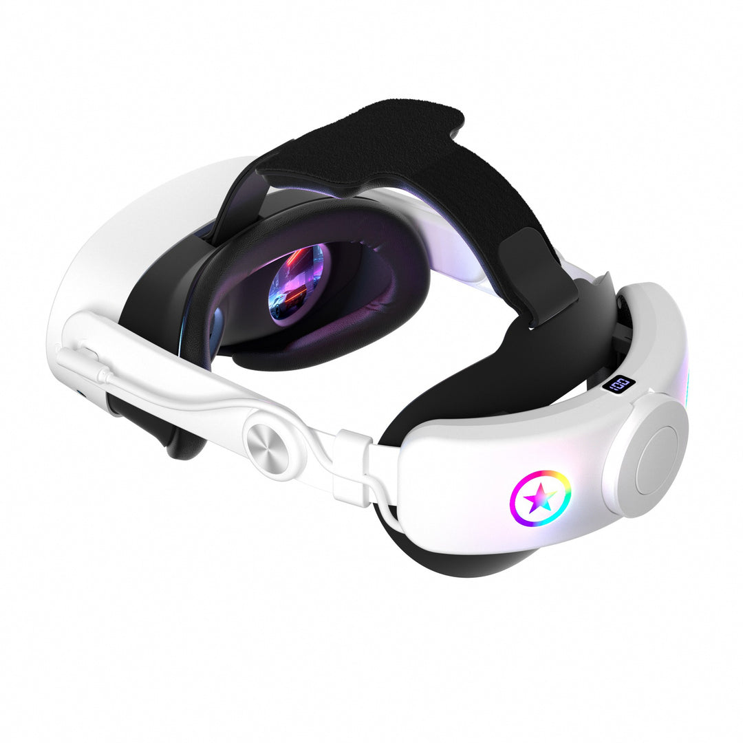 VR-Headset mit Anpassbarem Tragekomfort und Rgb-Led-Beleuchtung Karnz
