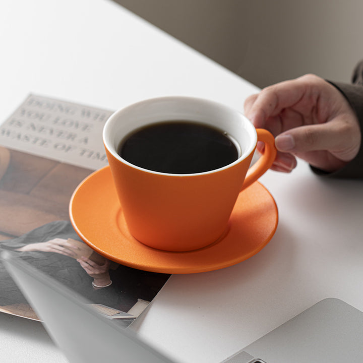 Elegantes Mattes Keramik Kaffeetassen-Set