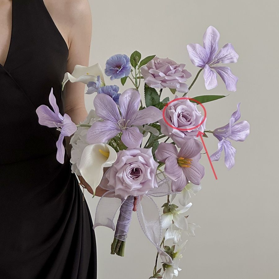 Elegante Braut Blumenstrauß