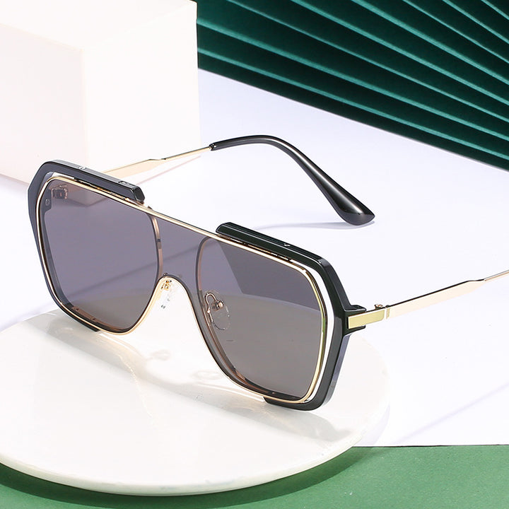 Statement Übergroße Winkelsonnenbrille Karnz