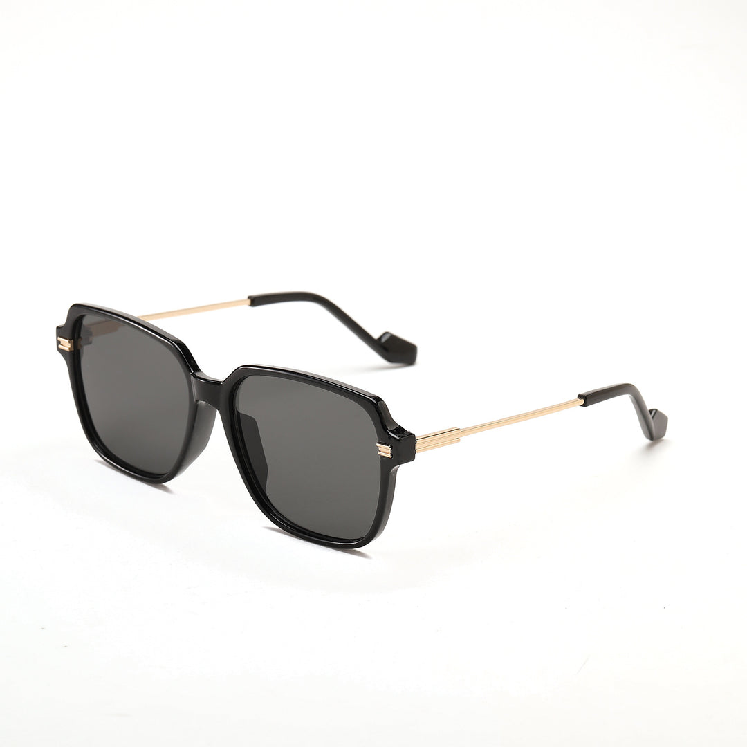 Damen trendige modische Sonnenbrille mit elegantem Metall-Detail Karnz