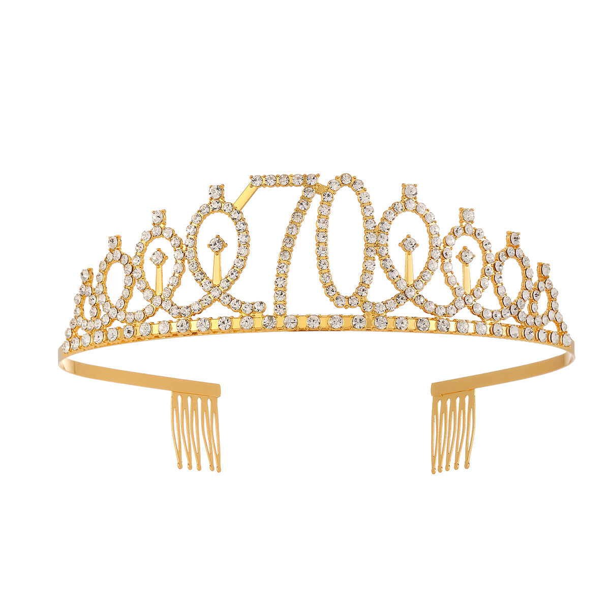 Damen Kristallverzierte Tiara mit elegantem Design Karnz