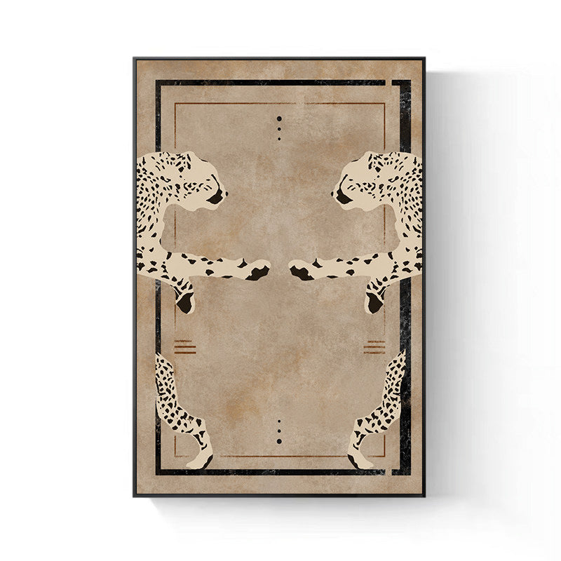Dekorative Leopardenmuster Wandkunst