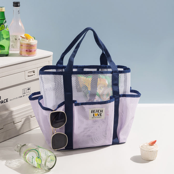 Geräumige Mesh Strandtasche