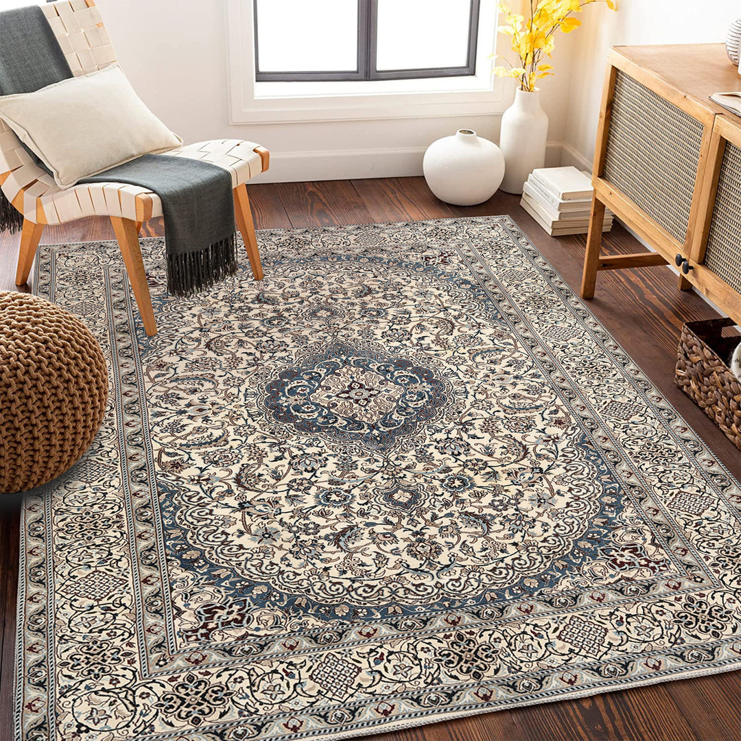 Vintage-inspirierter floraler Teppich