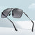 Damen Quadratische Sonnenbrille mit stilvollem Metallrahmen und hochwertigem UV-Schutz Karnz