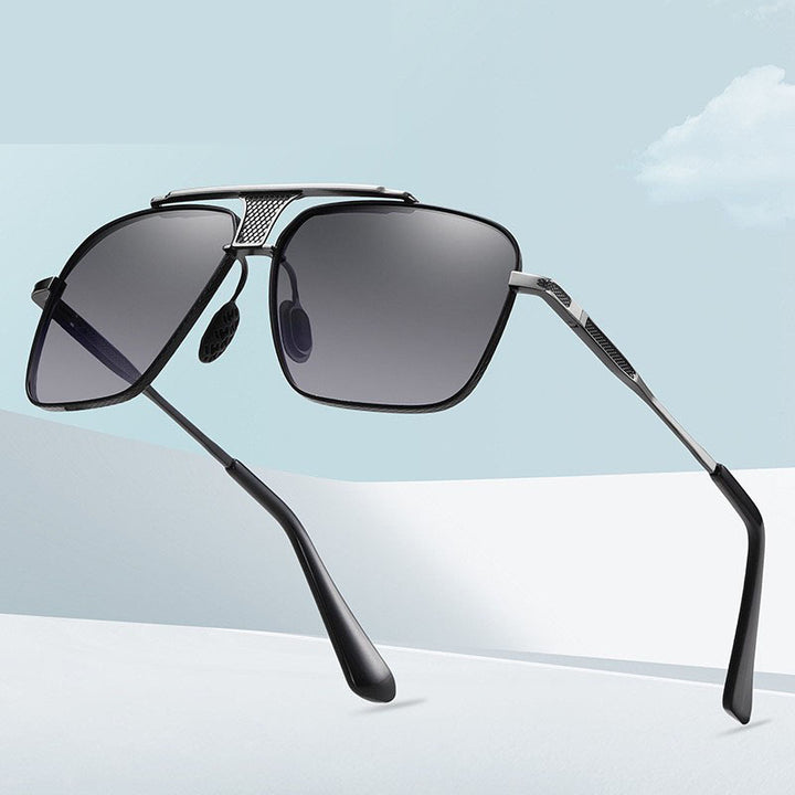 Damen Quadratische Sonnenbrille mit stilvollem Metallrahmen und hochwertigem UV-Schutz Karnz