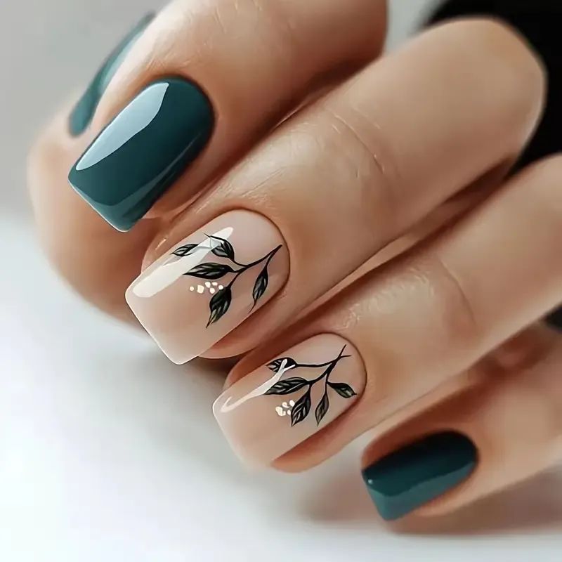 Elegantes Botanisches Nail Art Set Karnz