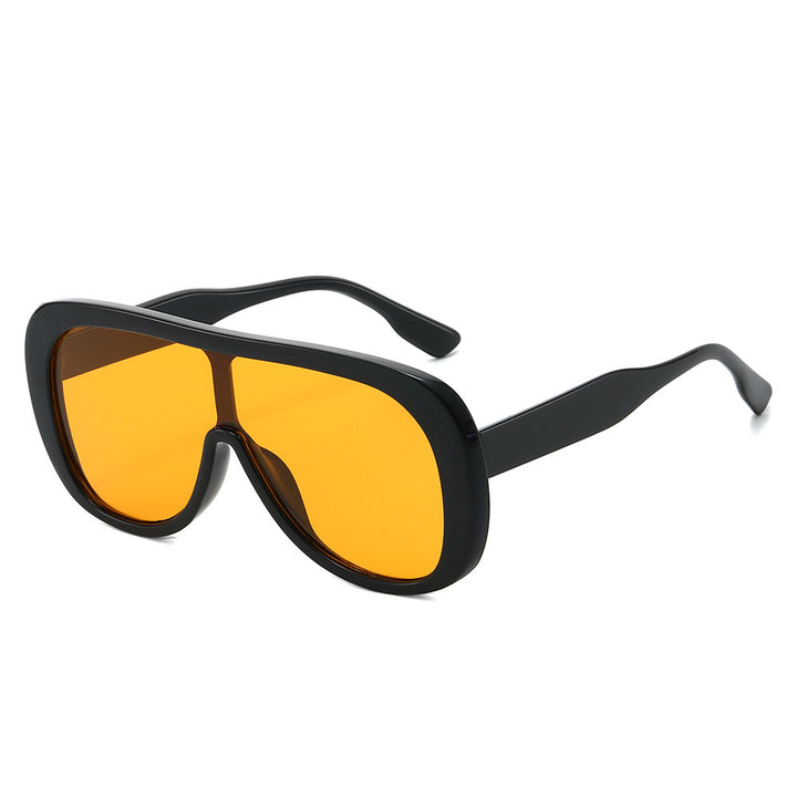 Zeitgenössische Shield Sonnenbrille Karnz