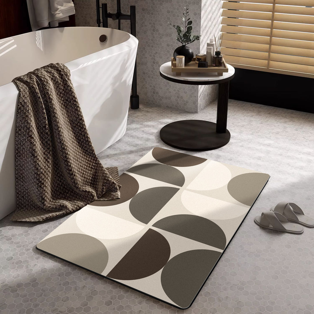 Moderne geometrische Badezimmermatte