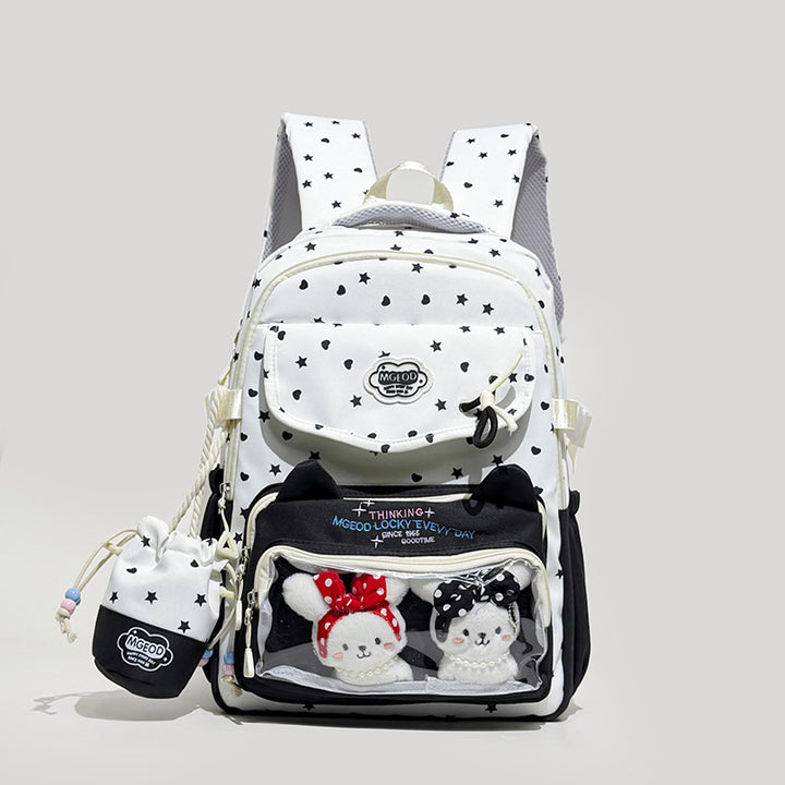 Verspielter Katzenohr-Design Rucksack Karnz