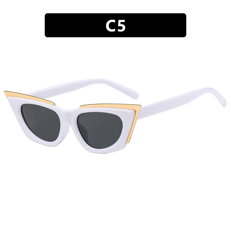 Damen extravagante Cat-Eye Sonnenbrille Karnz