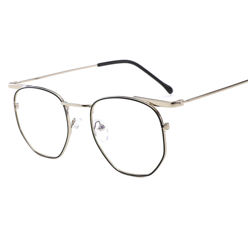 Damen modische geometrische Sonnenbrille mit elegantem Metallrahmen Karnz