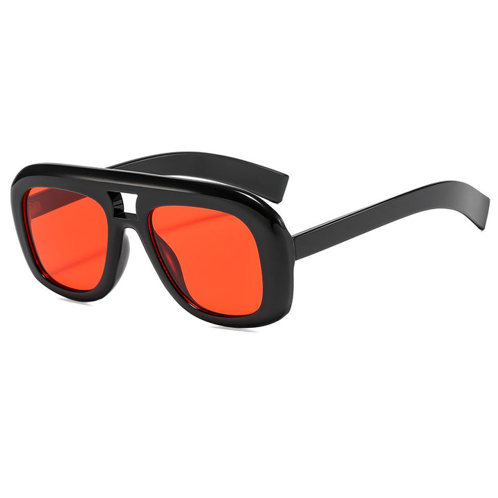Übergroße moderne rechteckige Sonnenbrille Karnz