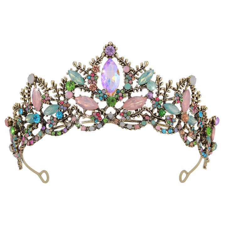 Damen Glamouröse Tiara mit funkelnden Kristallverzierungen Karnz
